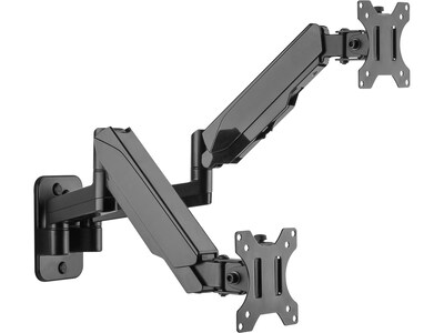 Mount-It! Adjustable Dual Monitor Wall Mount, Up to 32", Black (MI-1766B)