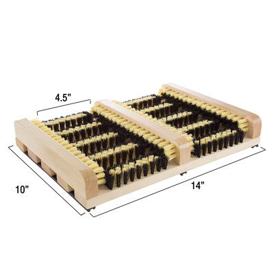 Stalwart Water Resistant 14.25"W x 10.37"D Shoe Scraper Mat (M150092)