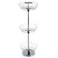 Lavish Home 3 Tier Revolving Shoe Tree Chrome (M050022)