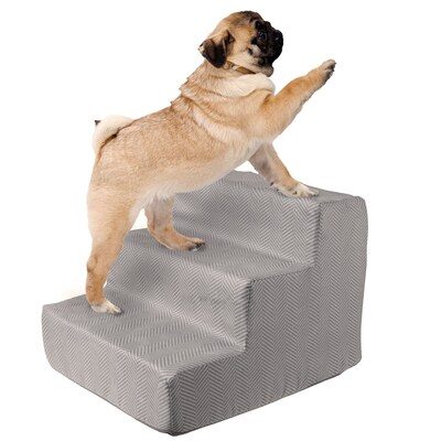 PETMAKER Foam Pet Steps 12"H x 15"W, Chevron (M320222)