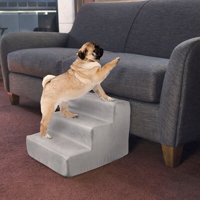 PETMAKER Foam Pet Steps 12"H x 15"W, Chevron (M320222)
