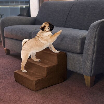 PETMAKER Foam Pet Steps 12"H x 15"W, Brown (M320212)