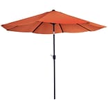 Pure Garden 10 Tilt Patio Umbrella Terracotta (M150065)