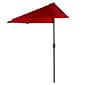 Pure Garden 9' Half Round Patio Umbrella Red (M150054)