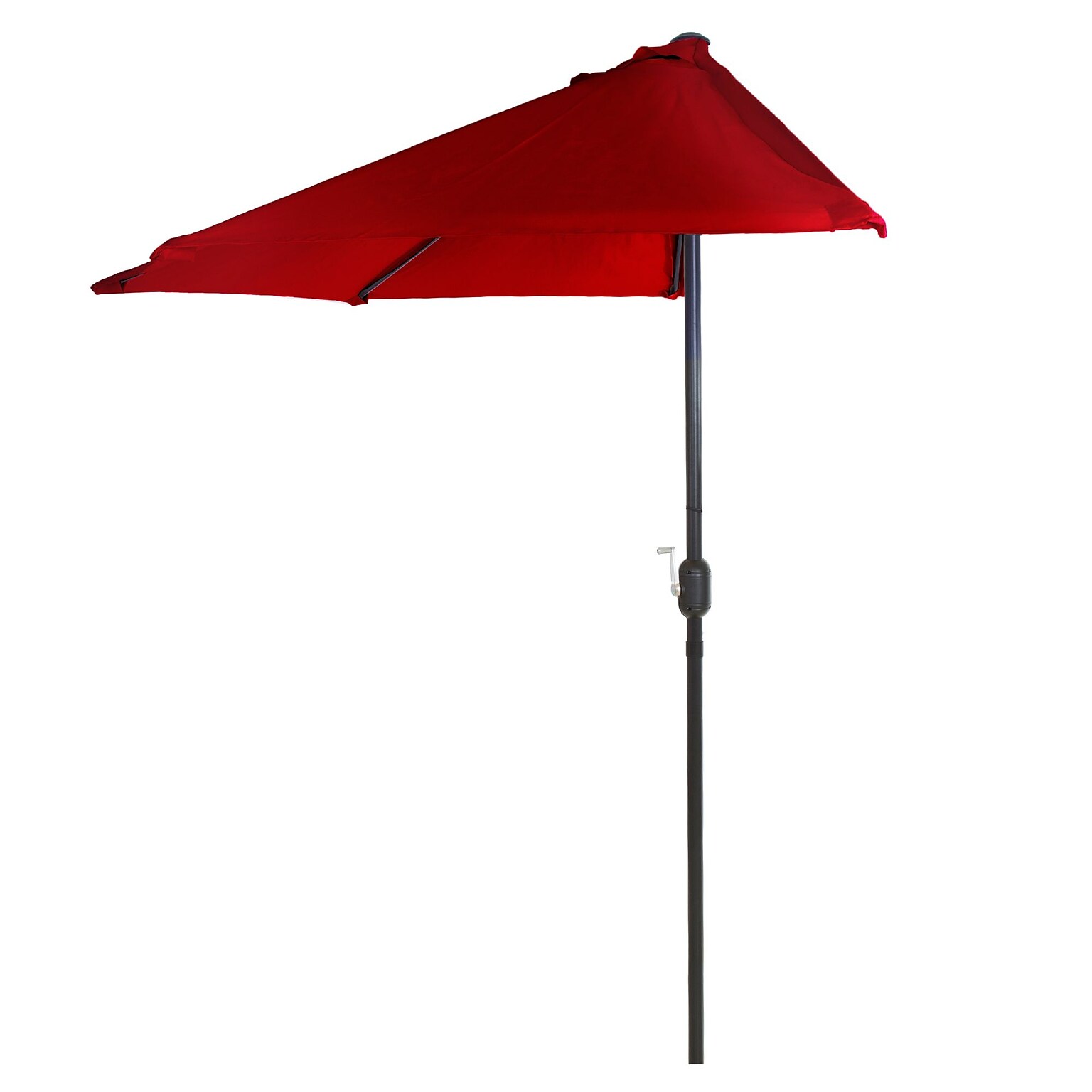 Pure Garden 9 Half Round Patio Umbrella Red (M150054)