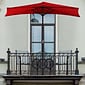 Pure Garden 9' Half Round Patio Umbrella Red (M150054)