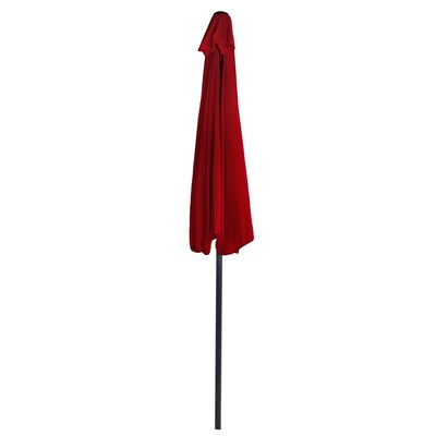 Pure Garden 9' Half Round Patio Umbrella Red (M150054)
