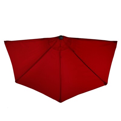Pure Garden 9' Half Round Patio Umbrella Red (M150054)