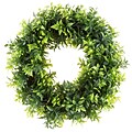Pure Garden Artificial Basil Leaf Wreath 11.5 Green (M150125)