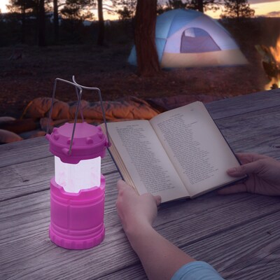 Wakeman Outdoors LED Lantern Pink (M570036)