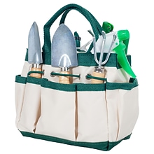 Pure Garden 7 Piece Wood and Metal Indoor Garden Tool Set (M150001)