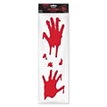 Amscan Halloween Bloody Hands Gel Cling Decals, 4/Pack (220191)