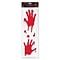 Amscan Halloween Bloody Hands Gel Cling Decals, 4/Pack (220191)