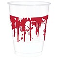 Amscan Halloween Blood Spatter Cups, 16 oz., Plastic, 2/Pack, 25 Per Pack (420045)