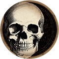 Amscan Boneyard Skull Plates, 9 x 9, Paper, 60 Per Pack (751346)