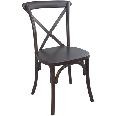 Advantage Walnut X-back Chair, 28 Pack (X-back-W-EC)