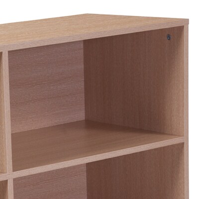 Flash Furniture HERCULES Series 29.5"H 4-Shelf Bookcase, Oak Laminate (NANJH1764)