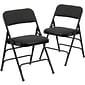 Flash Furniture HERCULES Series Fabric Banquet/Reception Chair, Black, 2/Pack (2AWMC309AFBLK)