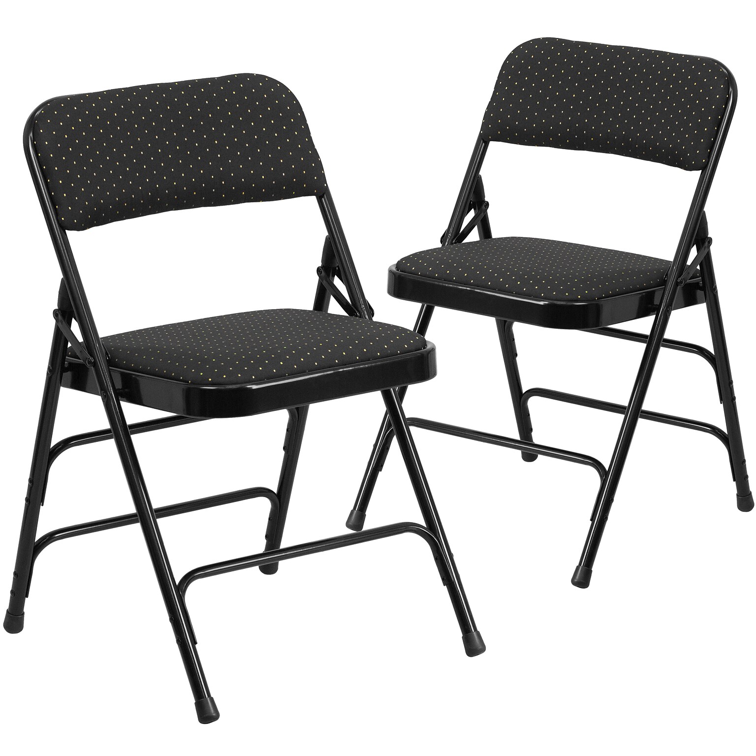 Flash Furniture HERCULES Series Fabric Banquet/Reception Chair, Black, 2/Pack (2AWMC309AFBLK)