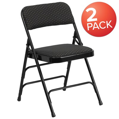 Flash Furniture HERCULES Series Fabric Banquet/Reception Chair, Black, 2/Pack (2AWMC309AFBLK)