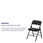 Flash Furniture HERCULES Series Fabric Banquet/Reception Chair, Black, 2/Pack (2AWMC309AFBLK)