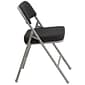 Flash Furniture HERCULES Series Fabric Folding Chair, Black, 2/Pack (2AWMC320AFBK)