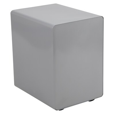 Flash Furniture Wren 3-Drawer Mobile Vertical File Cabinet, Legal/Letter Size, Lockable, 24"H x 16"W x 21"D, Gray (HZAP53501GRY)