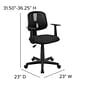 Flash Furniture Fundamentals Foam Swivel Computer and Desk Chair, Black (LF134ABK)