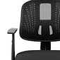 Flash Furniture Flash Fundamentals Ergonomic Mesh Swivel Mid-Back Task Office Chair, Black (LF134ABK)