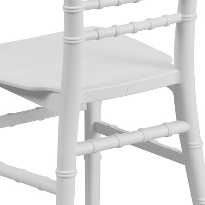Flash Furniture Resin Kids Chiavari Chair, White (LEL7KWH)
