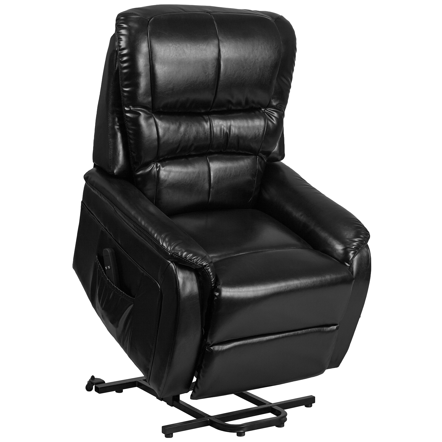 Flash Furniture LeatherSoft Power Lift Recliner, Black (CH153062LBKLEA)