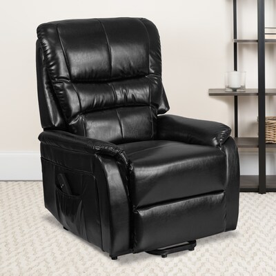 Flash Furniture LeatherSoft Power Lift Recliner, Black (CH153062LBKLEA)