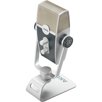 AKG Lyra C44-USB Wired Ultra-HD Multimode USB Microphone, Silver/Grey