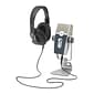 AKG Podcaster Essentials Lyra 5122010-00 Wired USB Microphone & K371 Headphones, Silver/Grey/Black