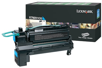 Lexmark X792X1CG Cyan Extra High Yield Toner Cartridge