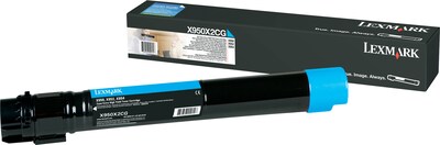 Lexmark X950 Cyan Extra High Yield Toner Cartridge, Prints Up to 22,000 Pages (X950X2CG)