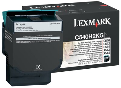 Lexmark C540H2KG Black High Yield Toner Cartridge