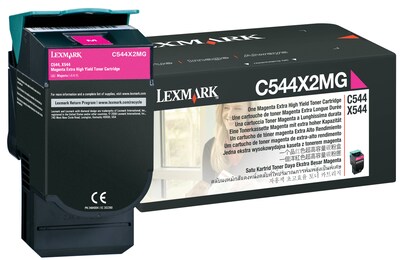 Lexmark C544 Magenta Extra High Yield Toner Cartridge (C544X2MG)