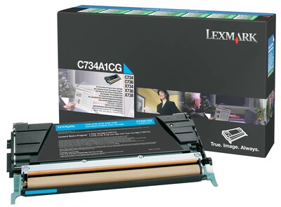 Lexmark C734 Cyan Standard Yield Toner Cartridge