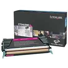 Lexmark C734A2MG Magenta Standard Yield Toner Cartridge