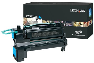 Lexmark C792X2CG Cyan Extra High Yield Toner Cartridge