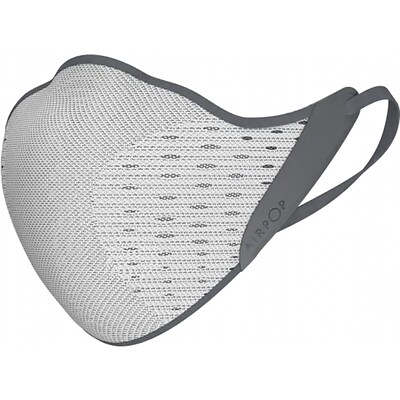 AirPop Active Reusable Face Mask, Adult, Gray/White (43315)