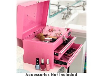 Apollo Tools 2-Drawer Chest Case, Pink (DT5010P)