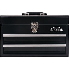 Apollo Tools 2-Drawer Chest Case, Black (DT5010)