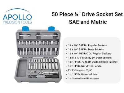 Apollo Tools Drive Socket Set (DT0004)