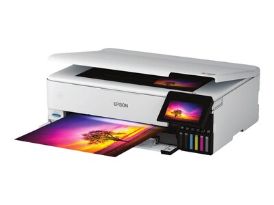 Epson EcoTank Photo ET-8550 Wireless Wide Format Color All-In-One Inkjet Printer (C11CJ21201)