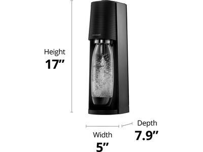 SodaStream Terra Seltzer Water Maker, Black (1012811011)