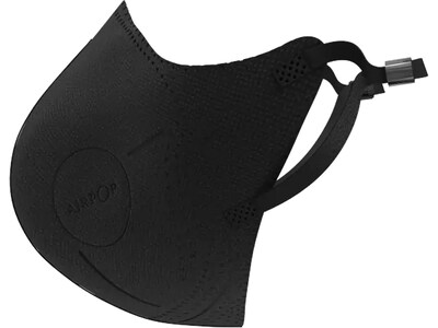 AirPop Light SE Reusable Face Mask, Adult, Black, 4/Pack (43514)