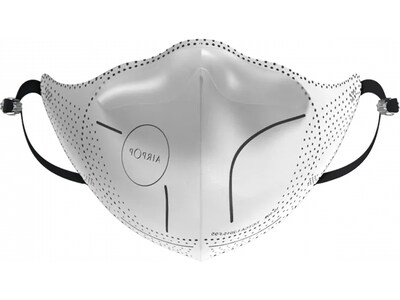 AirPop Light SE Reusable Face Mask, Adult, Black, 4/Pack (43514)