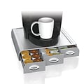 Mind Reader Anchor Coffee Pod Triple Drawer, 36 Capacity, Silver (TRAY6-SIL)